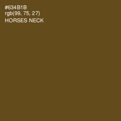 #634B1B - Horses Neck Color Image