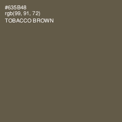 #635B48 - Tobacco Brown Color Image