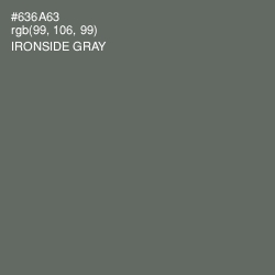 #636A63 - Ironside Gray Color Image
