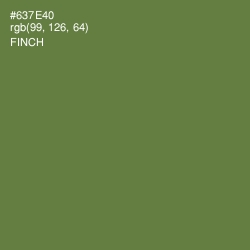#637E40 - Finch Color Image