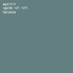 #637F7F - Nevada Color Image