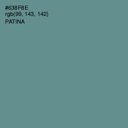#638F8E - Patina Color Image