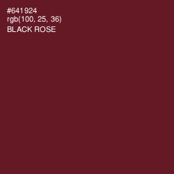 #641924 - Black Rose Color Image