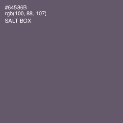 #64586B - Salt Box Color Image