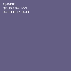 #645D84 - Butterfly Bush Color Image