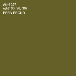 #646027 - Fern Frond Color Image