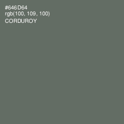#646D64 - Corduroy Color Image