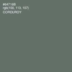 #64716B - Corduroy Color Image