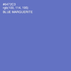#6472C3 - Blue Marguerite Color Image