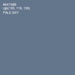 #64768B - Pale Sky Color Image