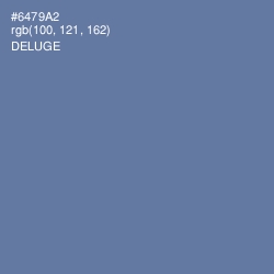 #6479A2 - Deluge Color Image