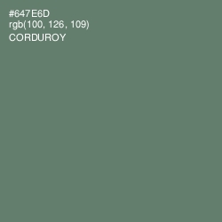 #647E6D - Corduroy Color Image
