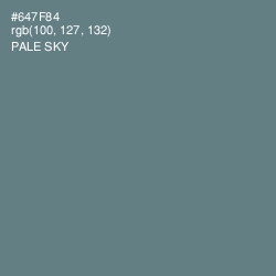 #647F84 - Pale Sky Color Image