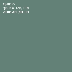 #648177 - Viridian Green Color Image
