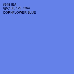 #6481EA - Cornflower Blue Color Image