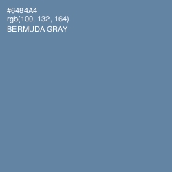#6484A4 - Bermuda Gray Color Image