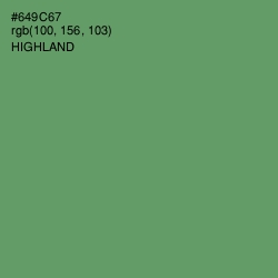 #649C67 - Highland Color Image