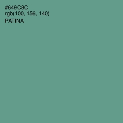 #649C8C - Patina Color Image