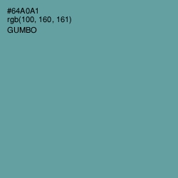 #64A0A1 - Gumbo Color Image