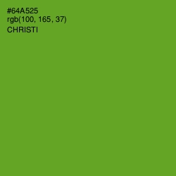 #64A525 - Christi Color Image