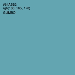 #64A5B2 - Gumbo Color Image