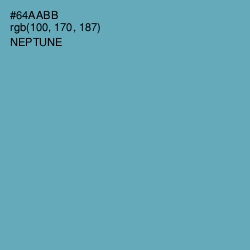 #64AABB - Neptune Color Image