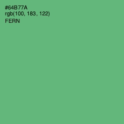 #64B77A - Fern Color Image