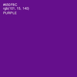 #650F8C - Purple Color Image