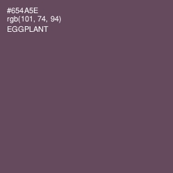 #654A5E - Eggplant Color Image