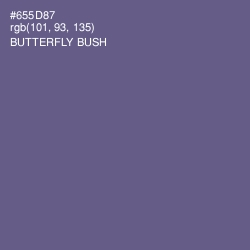 #655D87 - Butterfly Bush Color Image