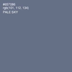 #657086 - Pale Sky Color Image
