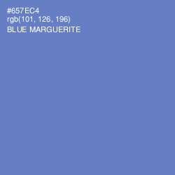 #657EC4 - Blue Marguerite Color Image