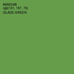#659D4B - Glade Green Color Image