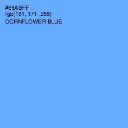 #65ABFF - Cornflower Blue Color Image