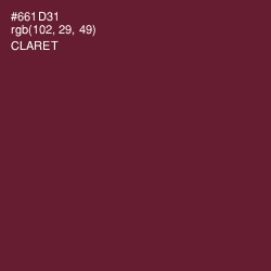 #661D31 - Claret Color Image