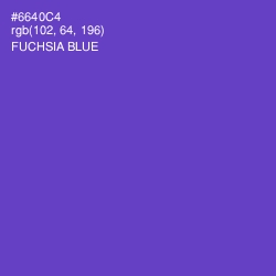 #6640C4 - Fuchsia Blue Color Image