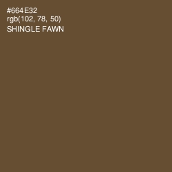 #664E32 - Shingle Fawn Color Image