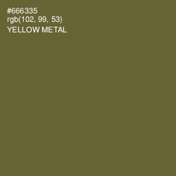 #666335 - Yellow Metal Color Image