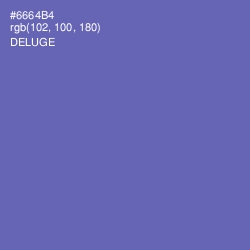 #6664B4 - Deluge Color Image