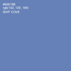 #6681B8 - Ship Cove Color Image
