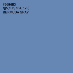 #6686B3 - Bermuda Gray Color Image