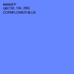 #6686FF - Cornflower Blue Color Image