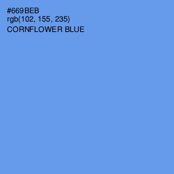 #669BEB - Cornflower Blue Color Image
