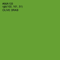 #66A133 - Olive Drab Color Image