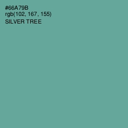 #66A79B - Silver Tree Color Image