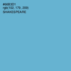 #66B3D1 - Shakespeare Color Image
