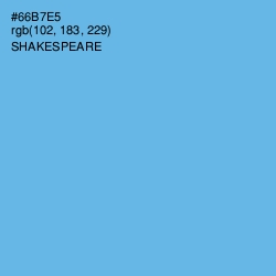#66B7E5 - Shakespeare Color Image