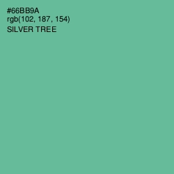 #66BB9A - Silver Tree Color Image