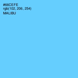 #66CEFE - Malibu Color Image