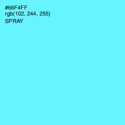 #66F4FF - Spray Color Image
